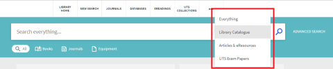 Select the collection to filter your search